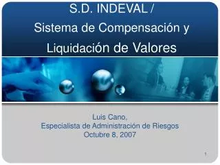 s d indeval sistema de compensaci n y liquidaci n de valores
