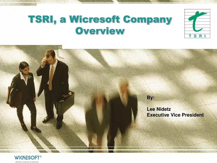 tsri a wicresoft company overview