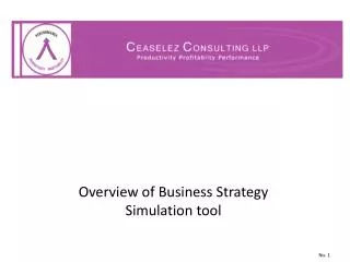 Overview of Business Strategy Simulation tool