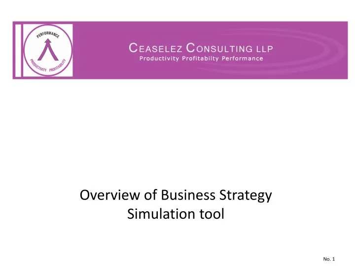 overview of business strategy simulation tool