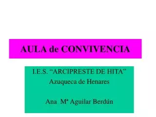 aula de convivencia