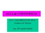 AULA de CONVIVENCIA - slide 1