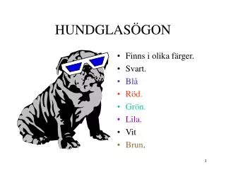 hundglas gon
