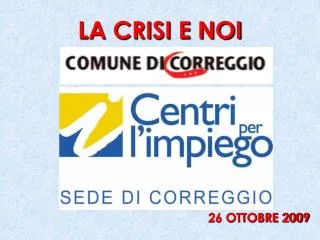 la crisi e noi