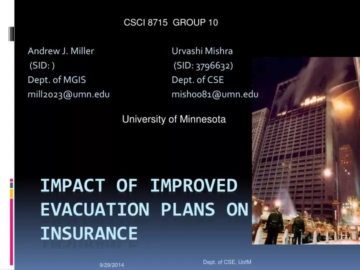 impact of improved evacuation plans on insurance