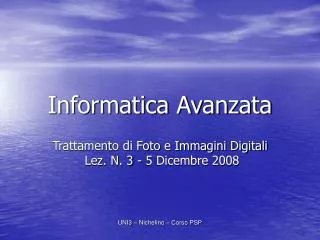informatica avanzata