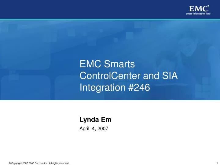 emc smarts controlcenter and sia integration 246