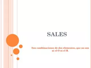 sales