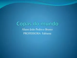 copas do mundo