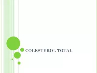 colesterol total