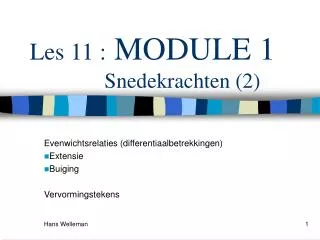 les 11 module 1 snedekrachten 2