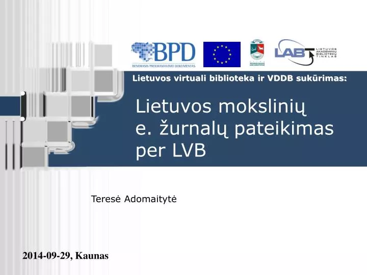 lietuvos mokslini e urnal pateikimas per lvb