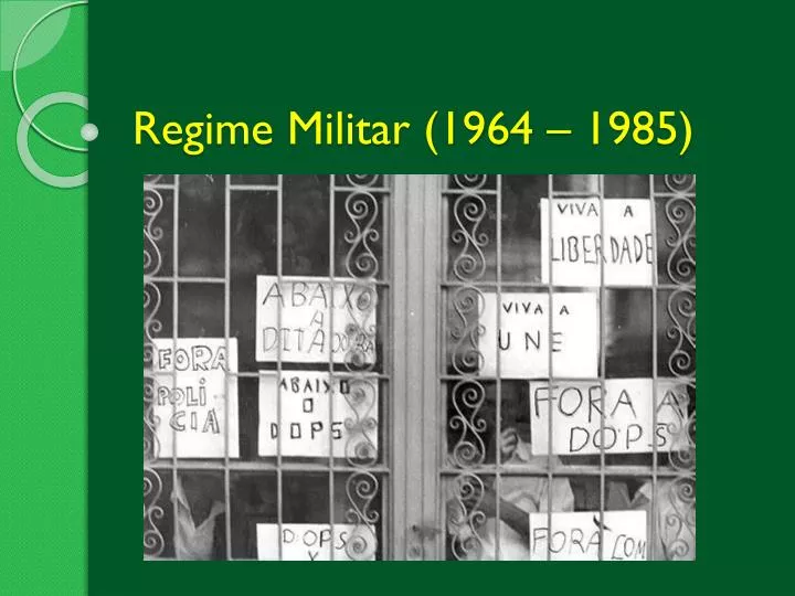 regime militar 1964 1985