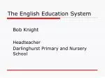 The English Education System - slide 1