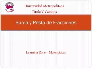 suma y resta de fracciones