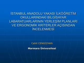 cahit ceng zhan marmara niversitesi
