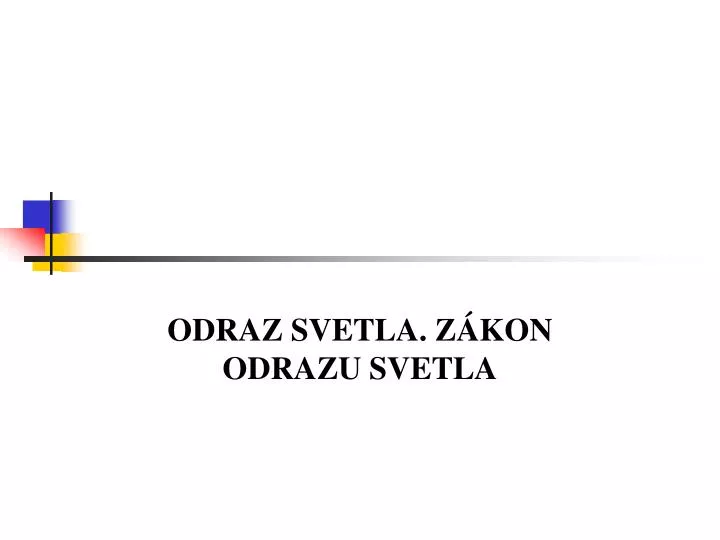 odraz svetla z kon odrazu svetla