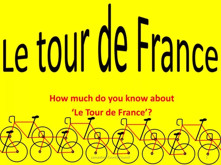 how much do you know about le tour de france