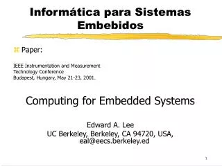 inform tica para sistemas embebidos