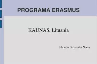 programa erasmus