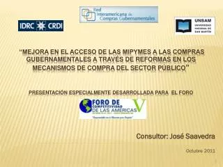consultor jos saavedra octubre 2011