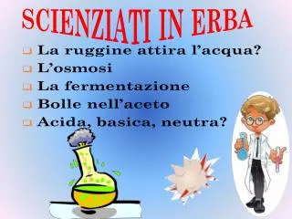 scienziati in erba
