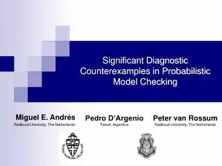 Significant Diagnostic Counterexamples in Probabilistic Model Checking