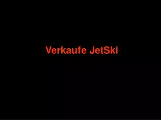 verkaufe jetski