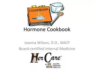 Hormone Cookbook