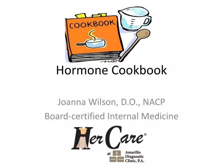 hormone cookbook