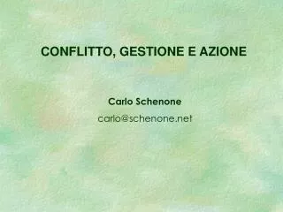 conflitto gestione e azione