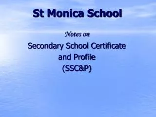 St Monica School