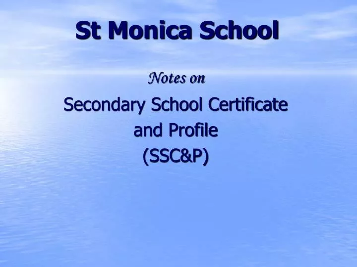 st monica school