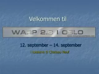 velkommen til