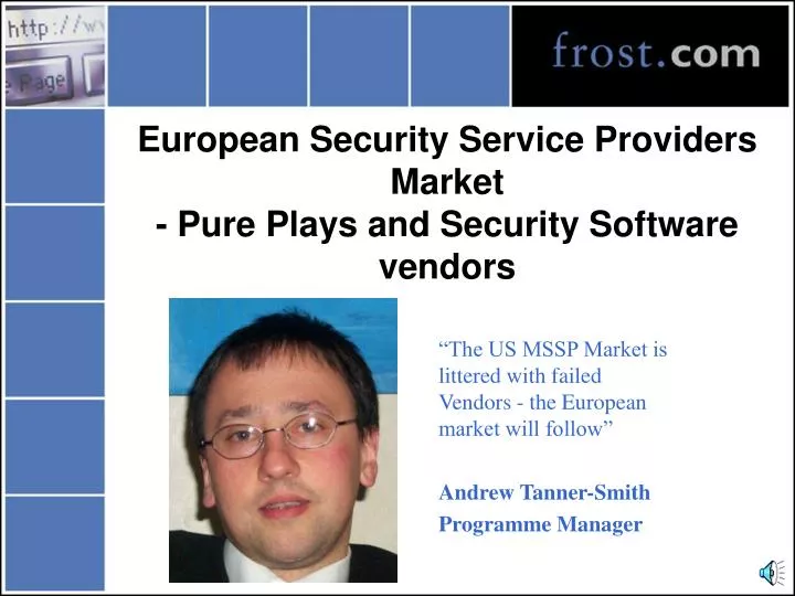 european security service providers market pure plays and security software vendors