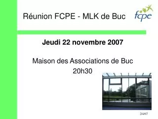 r union fcpe mlk de buc