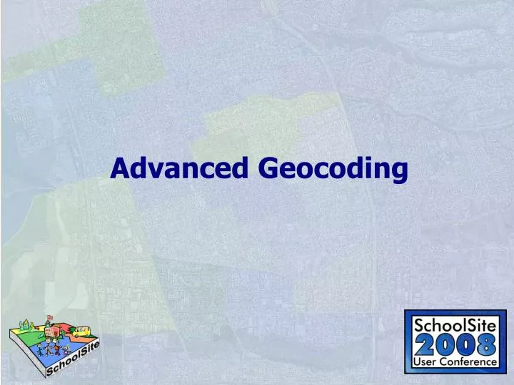 advanced geocoding