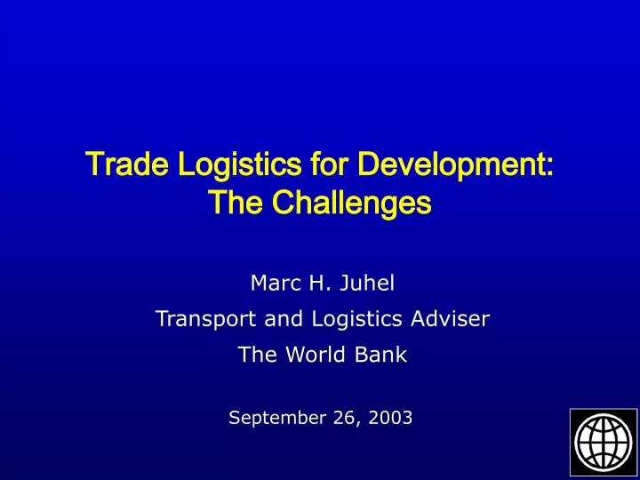 trade logistics for development the challenges