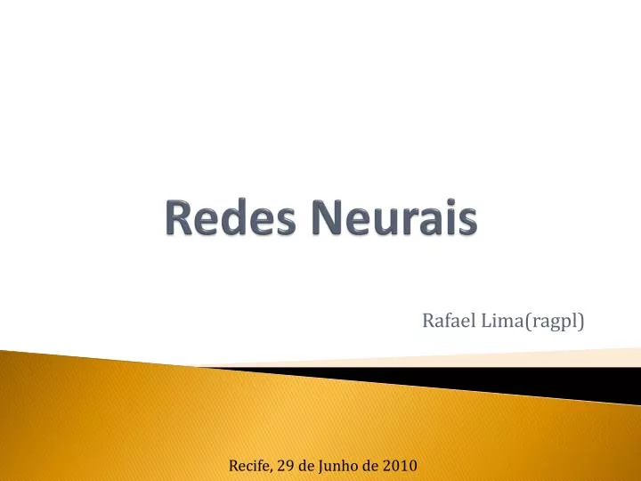 redes neurais