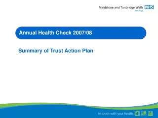 Annual Health Check 2007/08