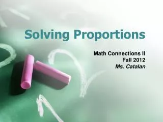 solving proportions