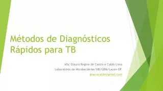 m todos de diagn sticos r pidos para tb