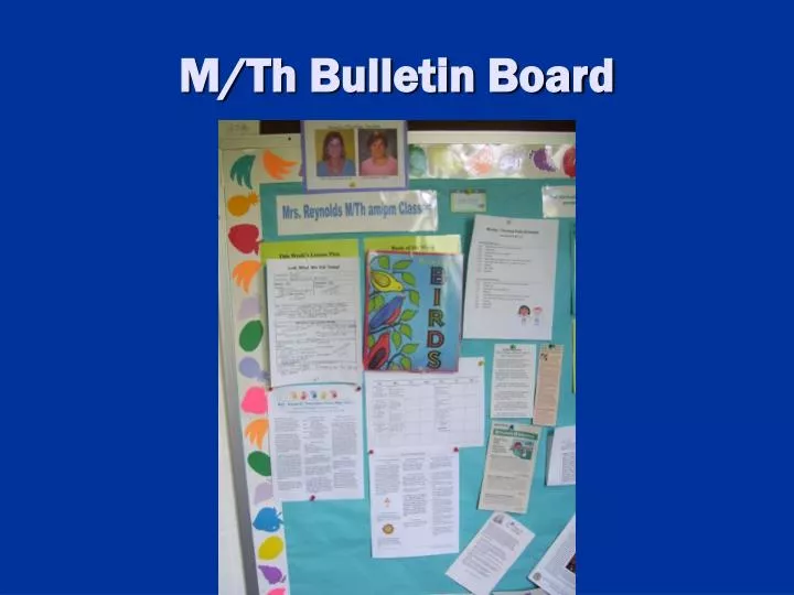 m th bulletin board