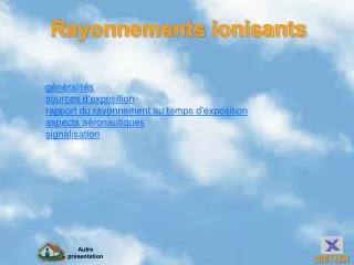 rayonnements ionisants