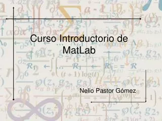 curso introductorio de matlab