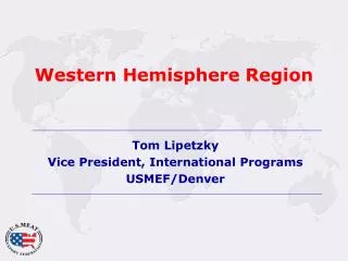 Western Hemisphere Region