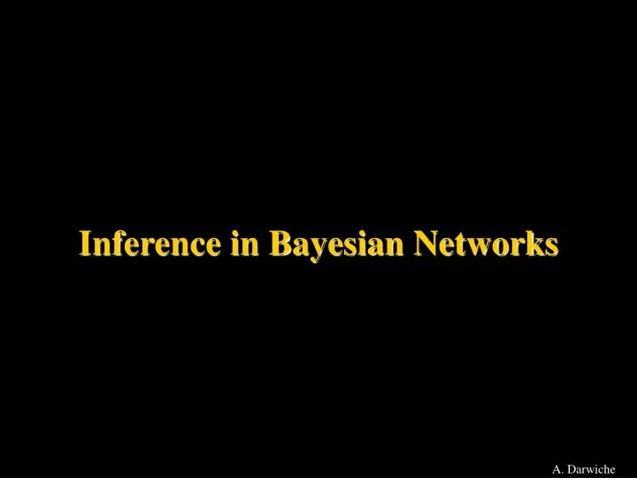 inference in bayesian networks