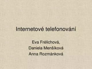 internetov telefonov n