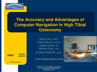 The Accuracy and Advantages of Computer Navigation in High Tibial Osteotomy