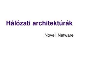 novell netware